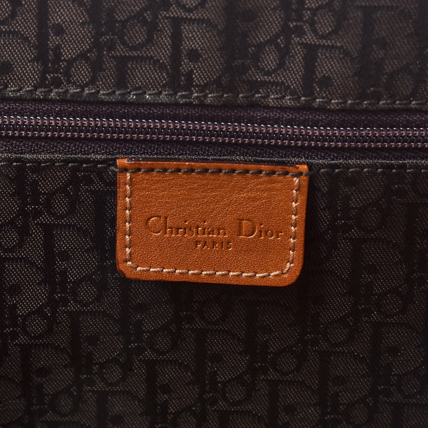 Christian Dior Grained Calfskin Street Chic Top Handle Bag Brown 7 of 11