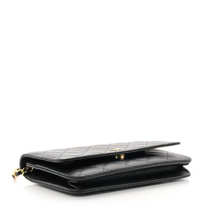Chanel Caviar Quilted Wallet on Chain WOC Black 4 of 12