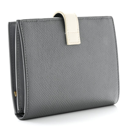Celine Grained Calfskin Medium Multifunction Strap Wallet Black Chalk 3 of 13