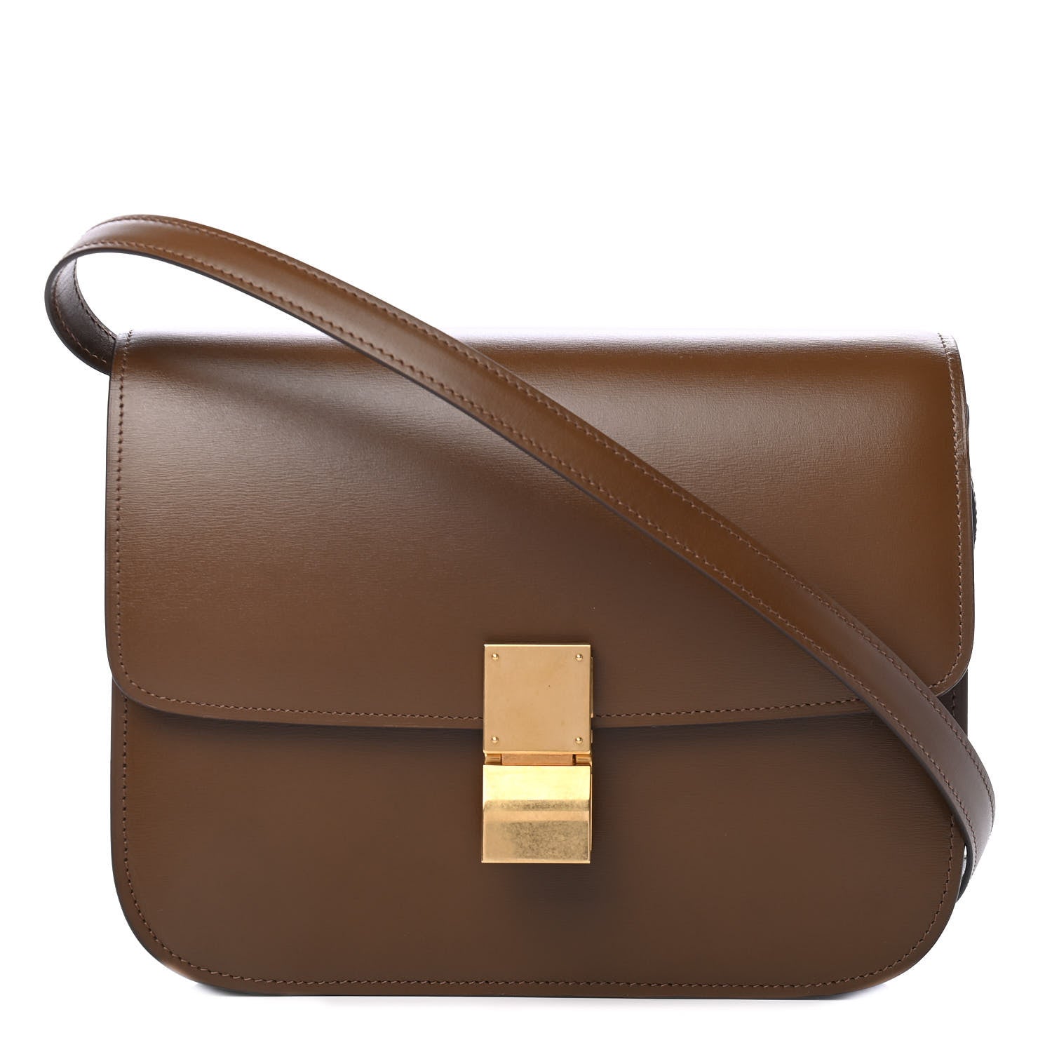 Celine Box Calfskin Medium Classic Box Flap Bag Camel 1 of 4