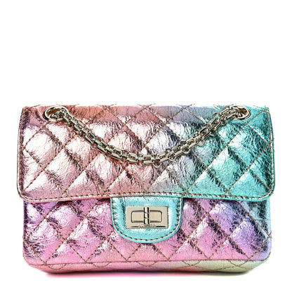 Chanel Metallic Goatskin Quilted Mini 2.55 Reissue Flap Multicolor 1 of 10