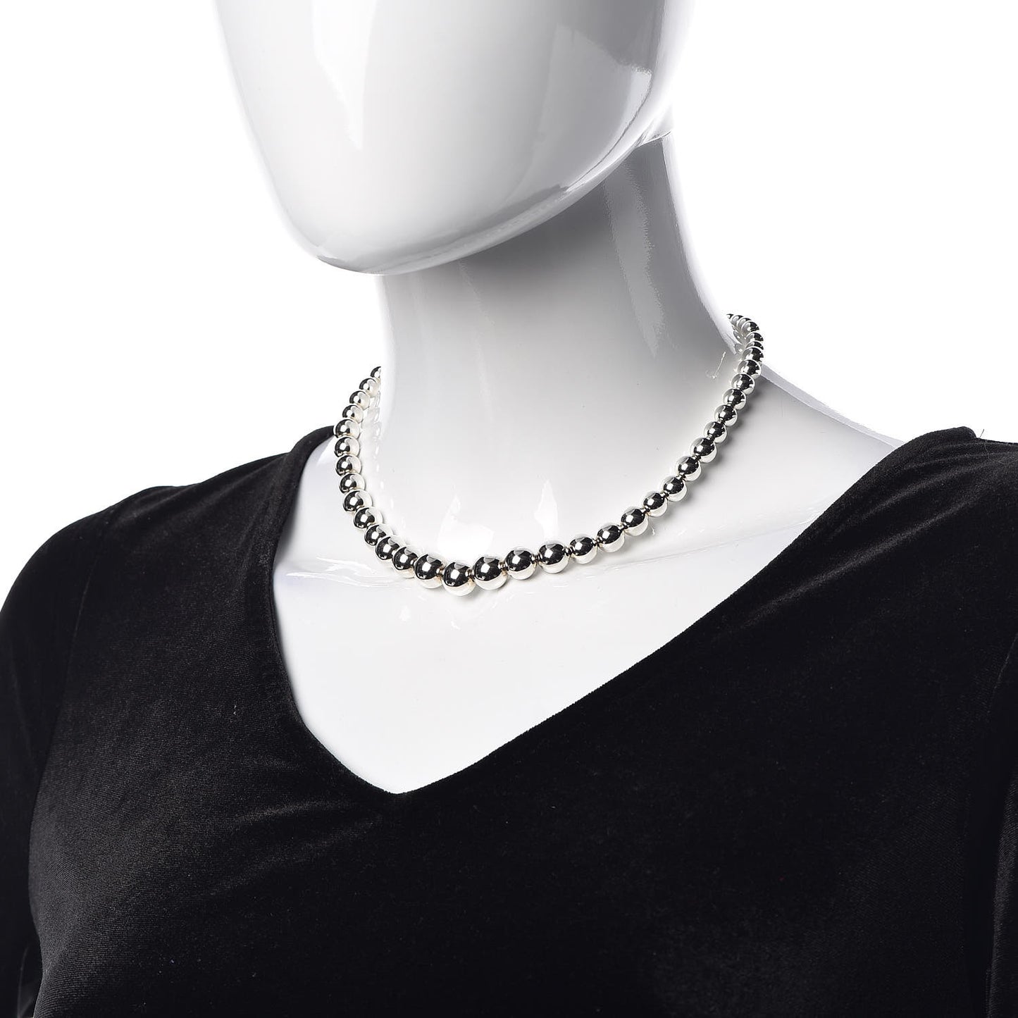 Sterling Silver HardWear Graduated Ball Necklace