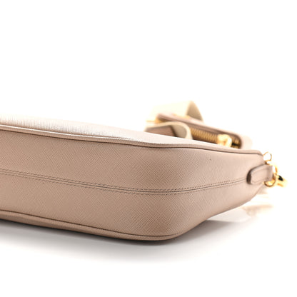 Prada Saffiano Re-Edition 2005 Shoulder Bag Cammeo Beige 7 of 7