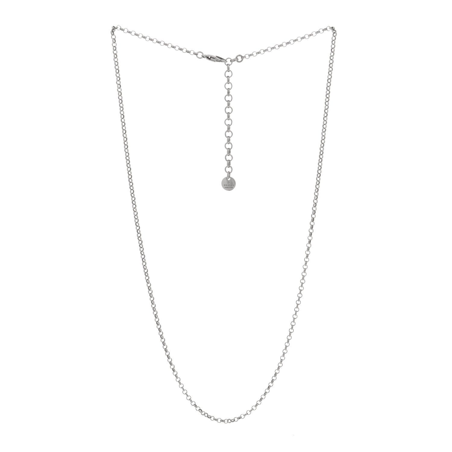 Gucci Sterling Silver Classic Chain Necklace 3 of 4