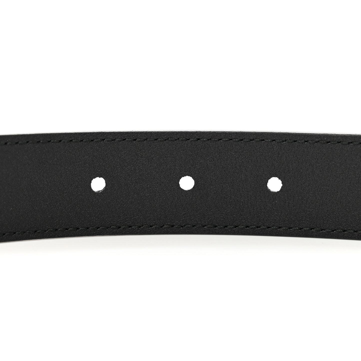Calfskin Horsebit Belt Black