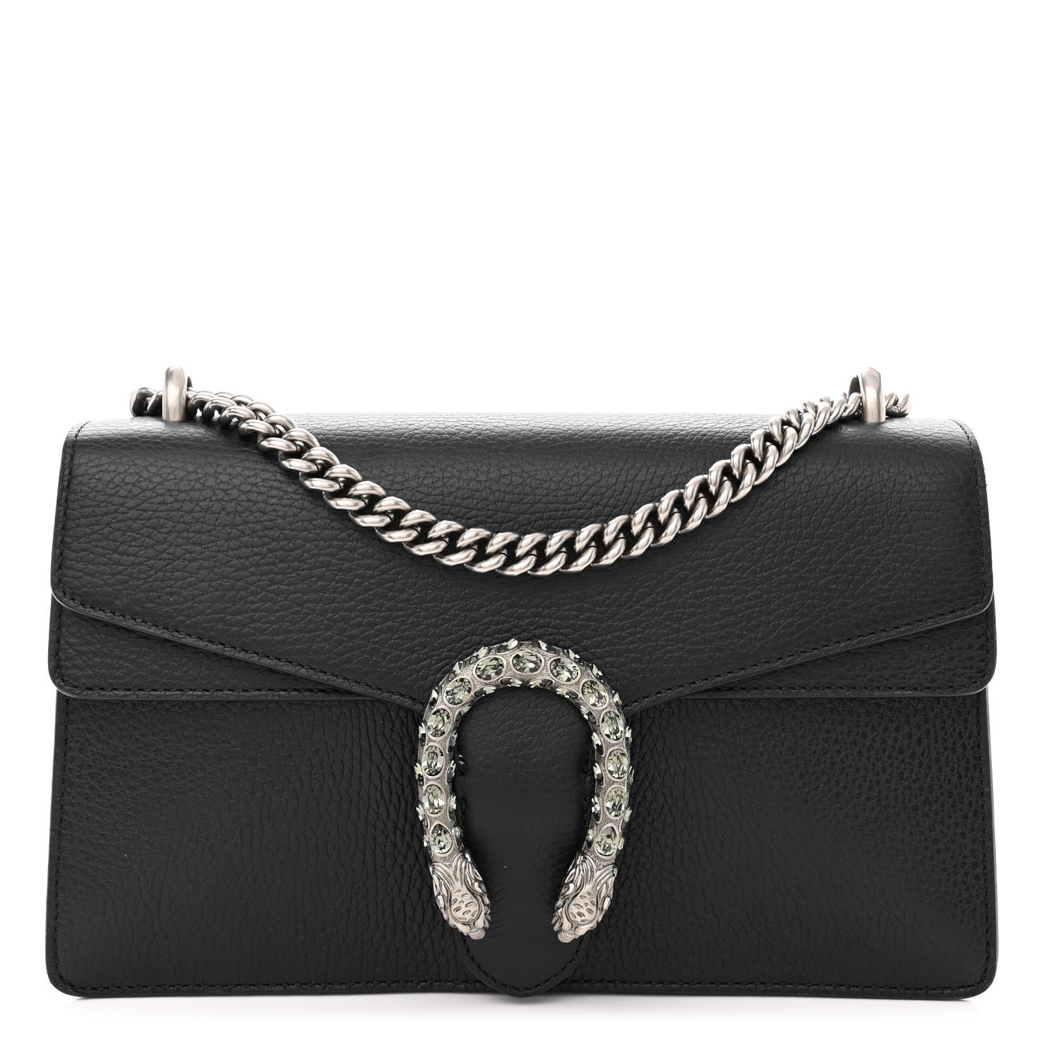 Gucci Pebbled Calfskin Small Dionysus Shoulder Bag Black 1 of 10