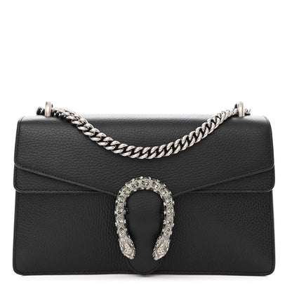 Gucci Pebbled Calfskin Small Dionysus Shoulder Bag Black 1 of 10