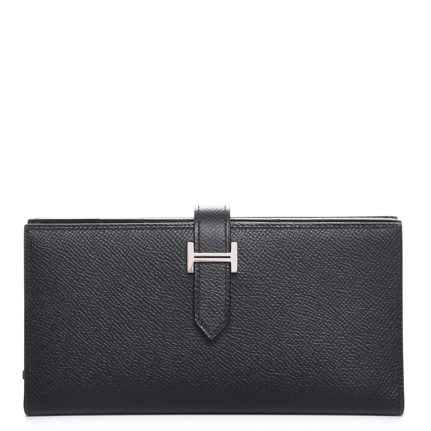 Hermes Epsom Bearn Gusset Wallet Black 1 of 8
