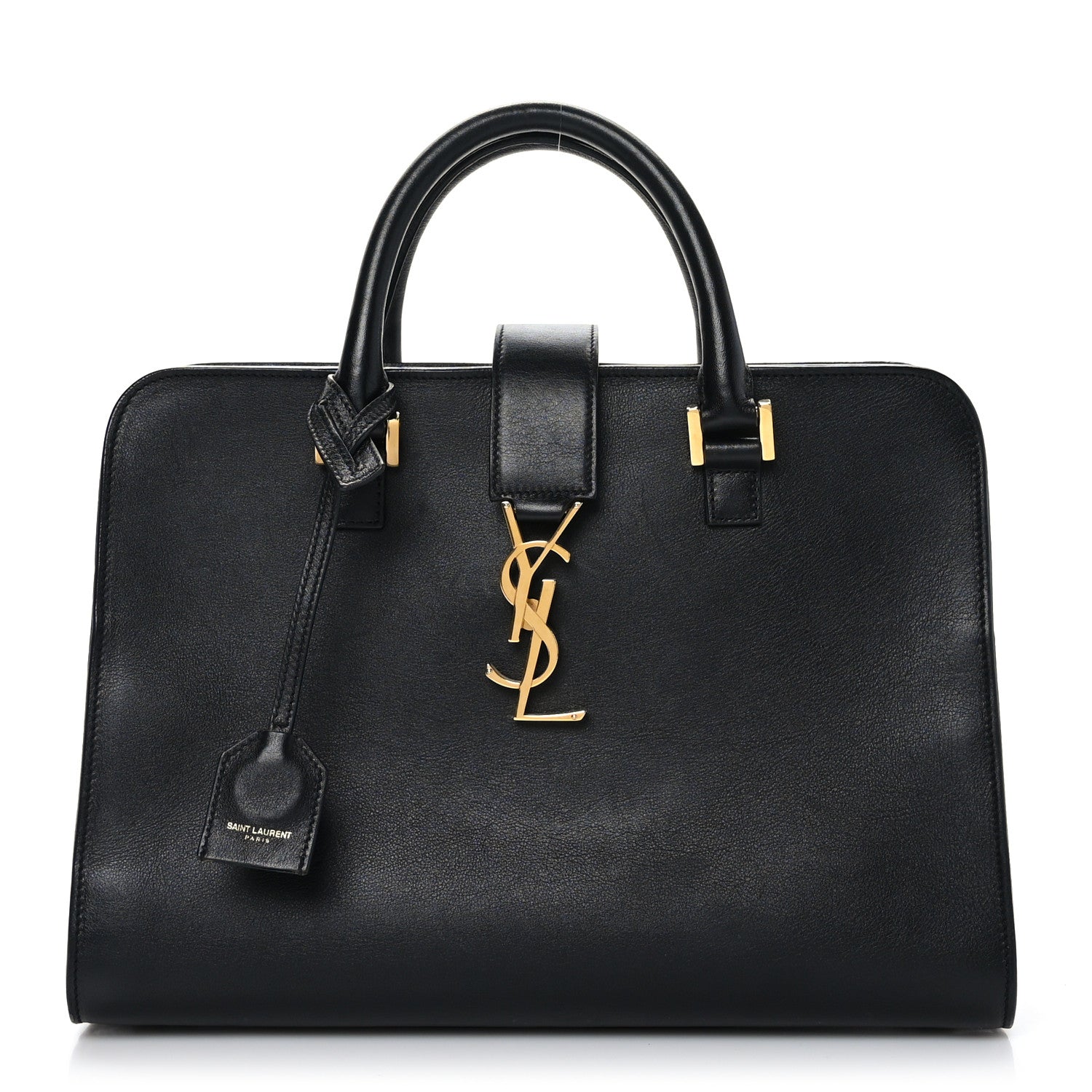Saint Laurent Smooth Calfskin Small Monogram Cabas Black 1 of 8