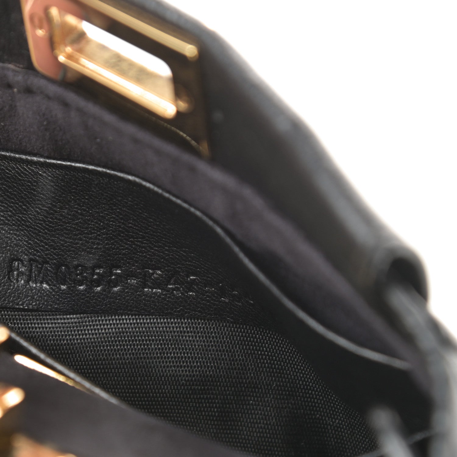 Fendi Nappa Micro Peekaboo Iconic Satchel Black 8 of 14
