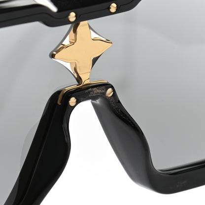 Louis Vuitton Acetate Swarovski Crystal Cyclone Sunglasses Z1578W Black 8 of 10