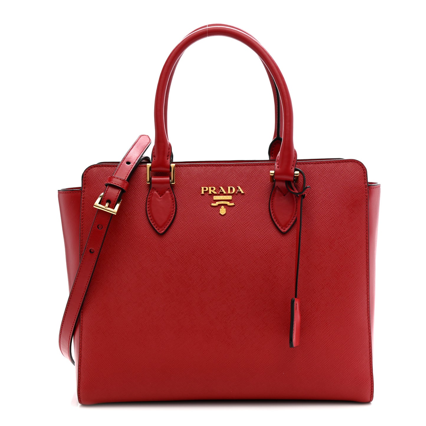 Saffiano Soft Calfskin Tote Fuoco