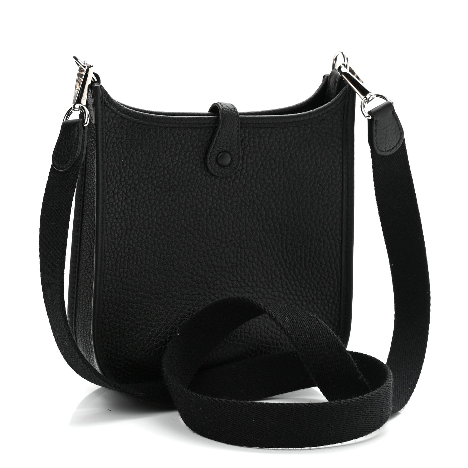 Hermes Taurillon Clemence Evelyne TPM Black 3 of 11