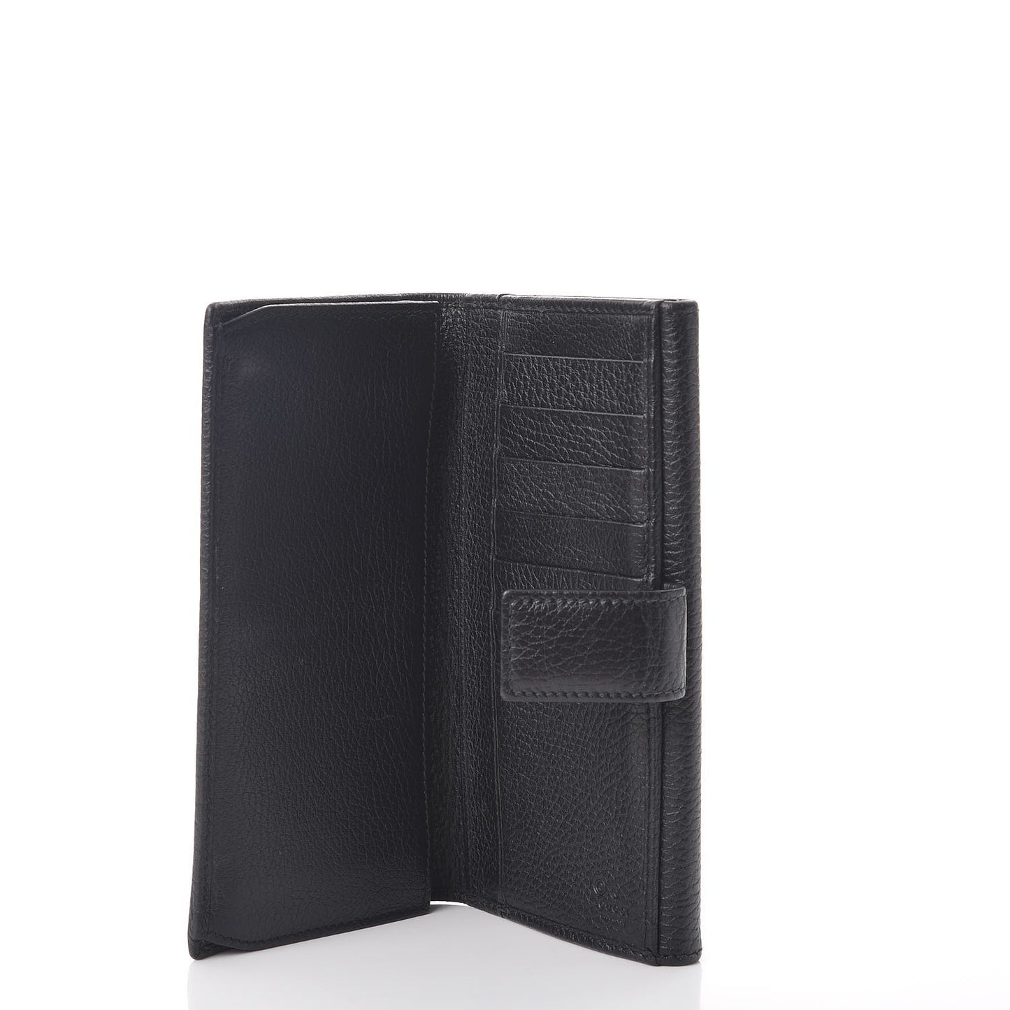 Calfskin Continental Flap Wallet Black