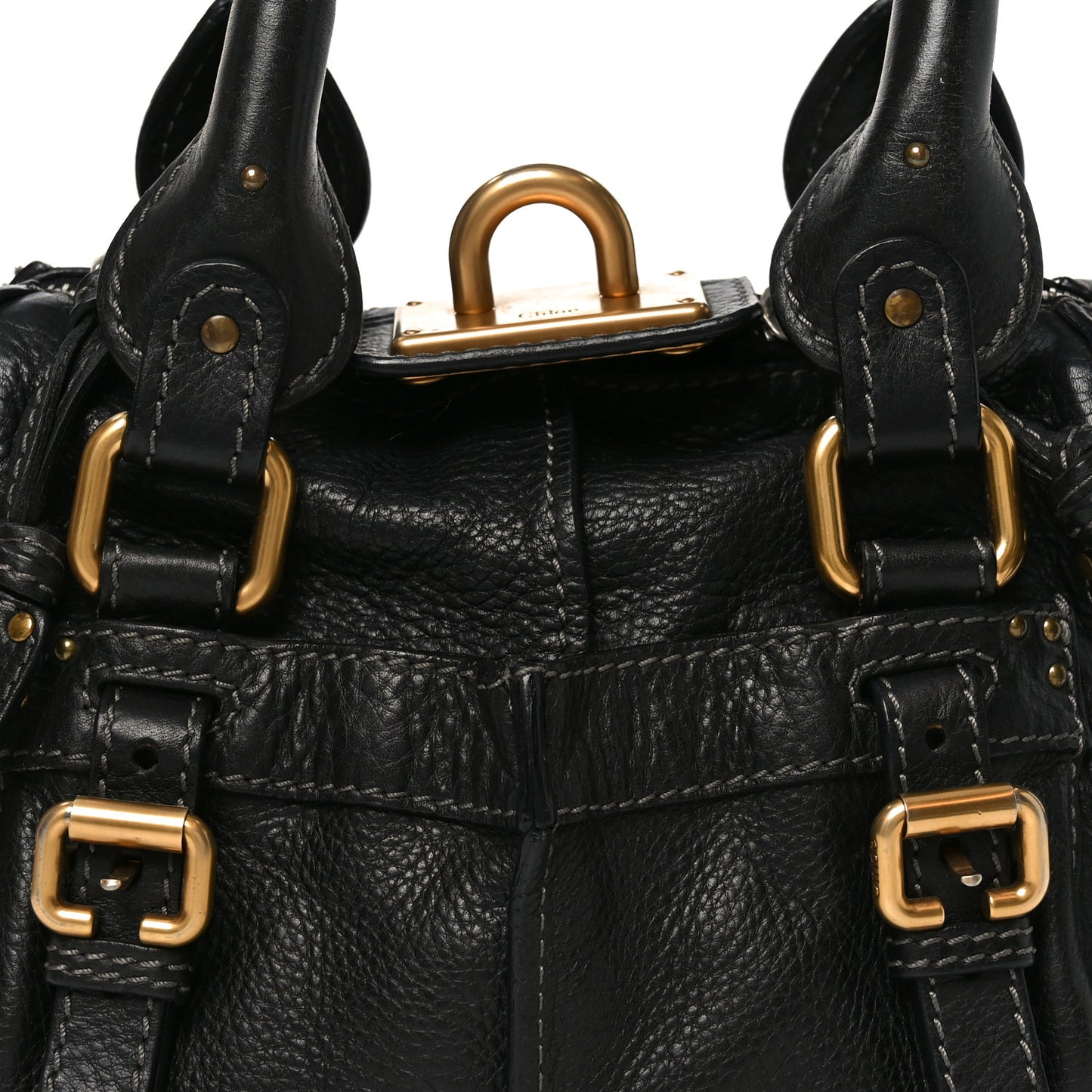 Calfskin Paddington Small Shoulder Bag Black