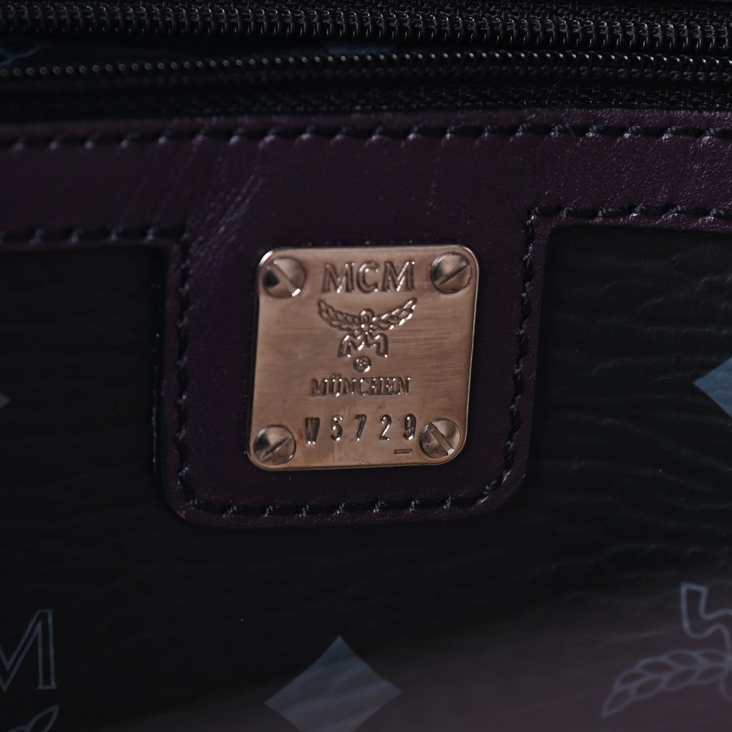 Visetos Striped Munich Lion Tote Black