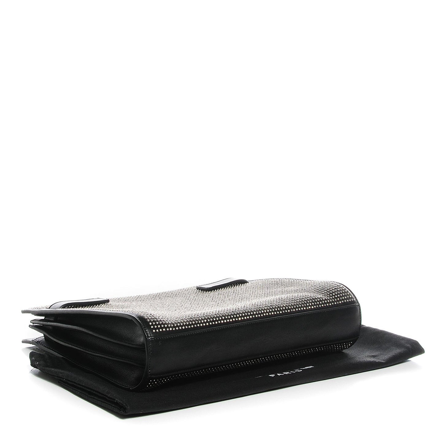 Calfskin Stud Sac De Jour Clutch Black