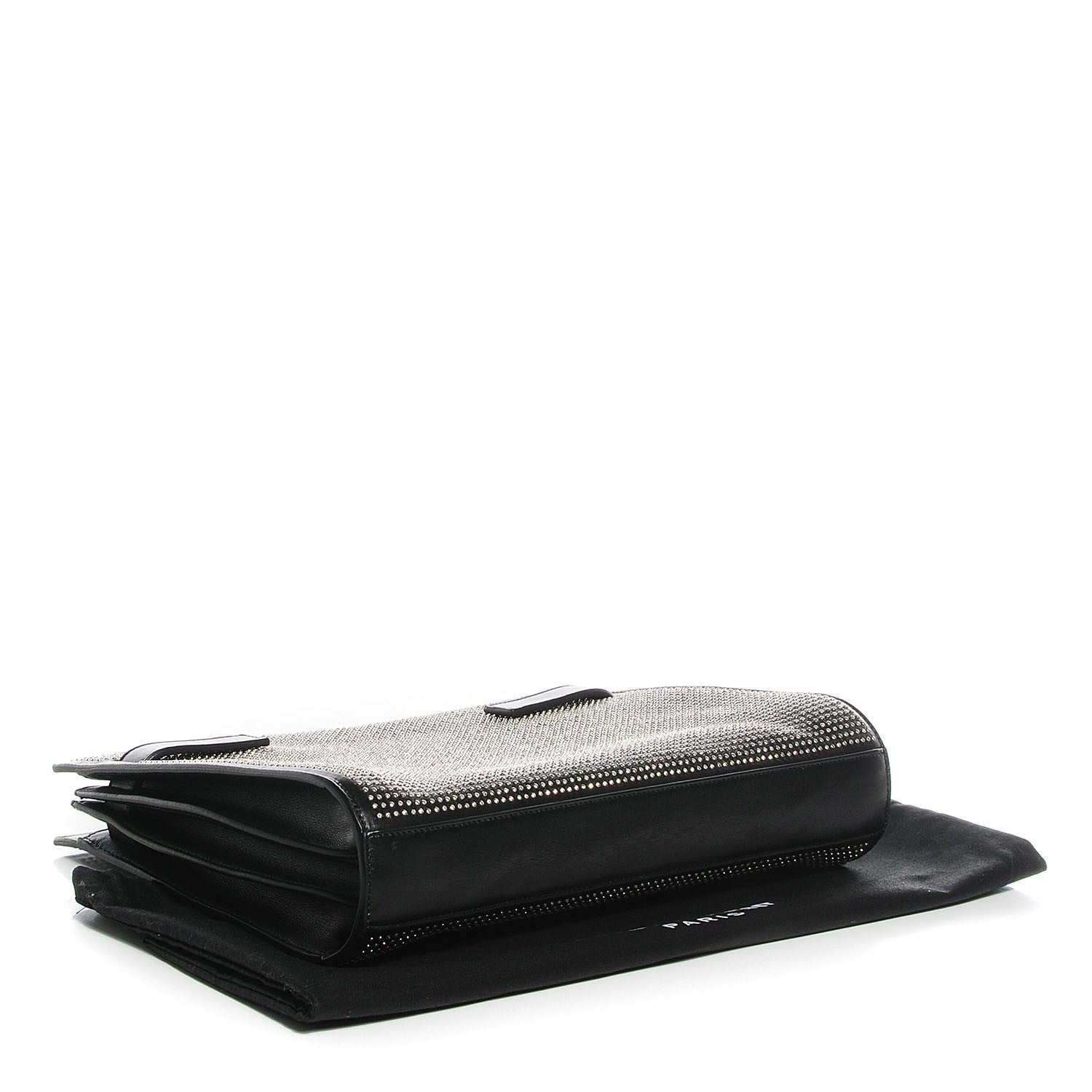 Saint Laurent Calfskin Stud Sac De Jour Clutch Black 4 of 8