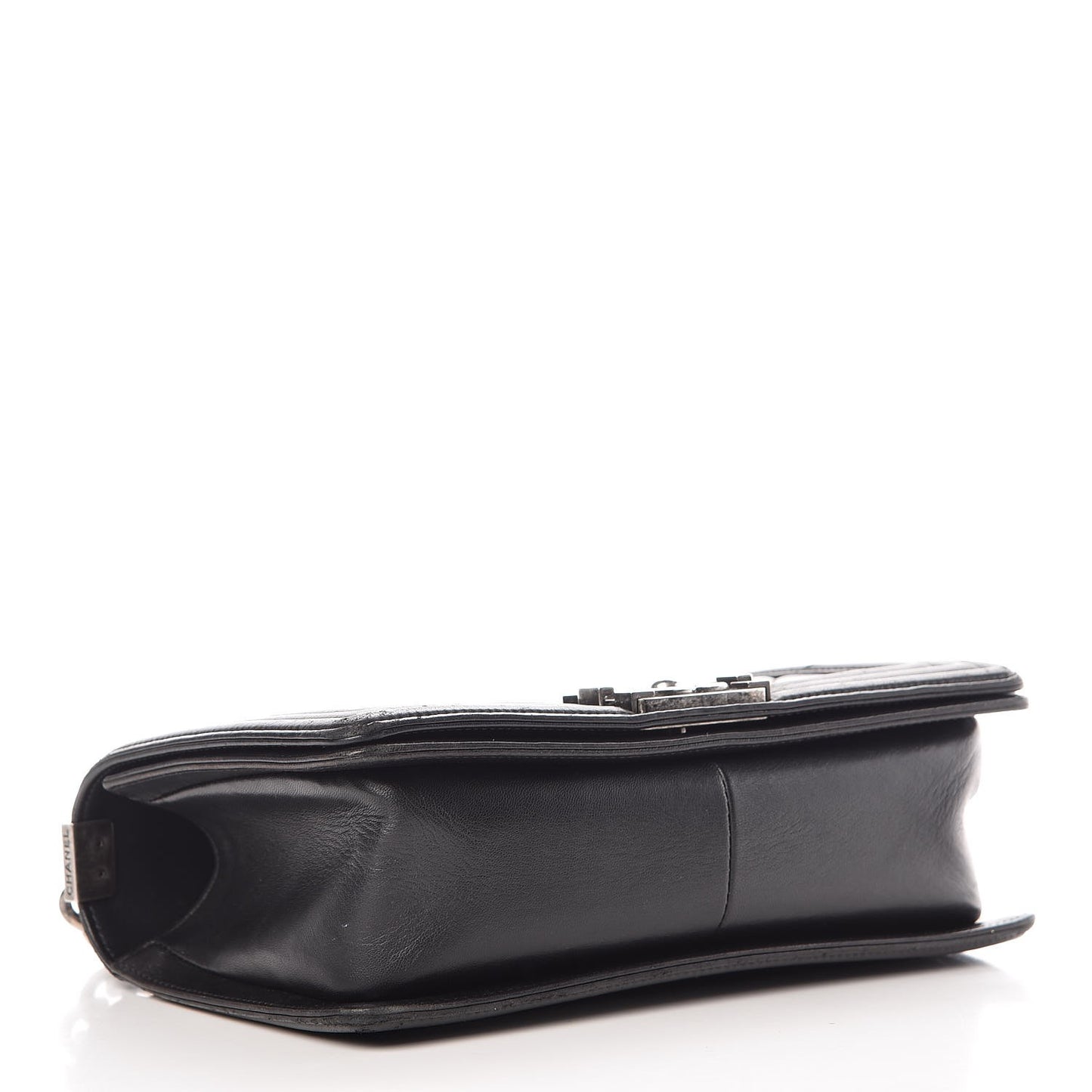 Lambskin Quilted Medium Boy Flap Black