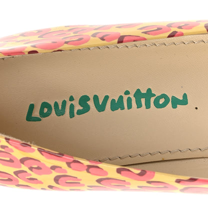 Louis Vuitton Patent Leopard Ballet Flats 39 Blanc Corail 8 of 12
