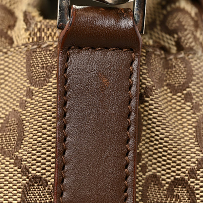 Gucci Monogram Flap Pocket Messenger Bag Beige Dark Brown 28 of 31