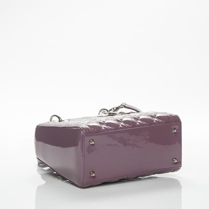Christian Dior Patent Cannage Medium Lady Dior Purple 4 of 7