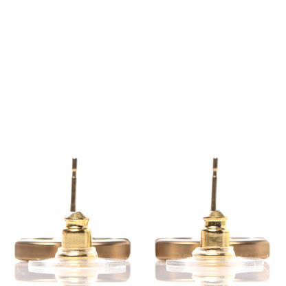 Chanel Crystal CC Earrings Gold 3 of 4