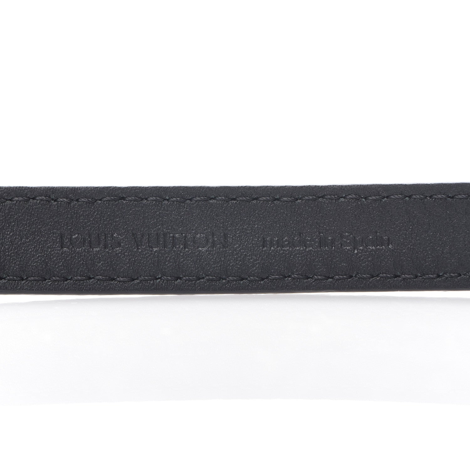 Louis Vuitton Monogram Eclipse 14mm LV Initiales Reversible Bracelet 19 3 of 4
