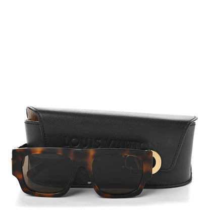 Louis Vuitton Acetate LV Link Square Sunglasses Z1479W Dark Tortoise 9 of 9
