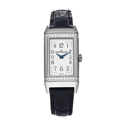 Jaeger-LeCoultre Stainless Steel Alligator Diamond 20mm Reverso One MonoFace Quartz Watch Q3288420 1 of 7