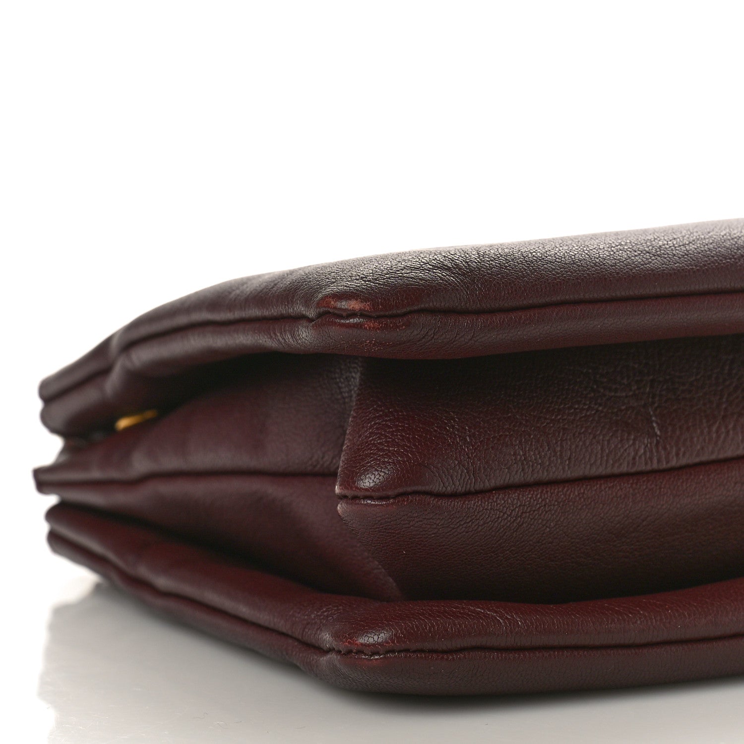 Celine Lambskin Large Trio Crossbody Bag Burgundy 10 of 11