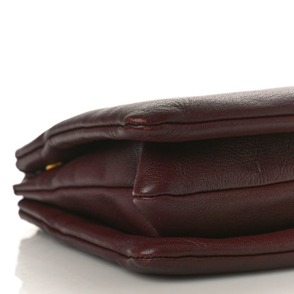 Celine Lambskin Large Trio Crossbody Bag Burgundy 10 of 11