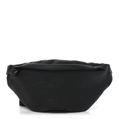 Louis Vuitton Calfskin Monogram Shadow Discovery Bumbag Black 1 of 9