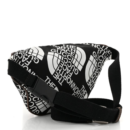 Gucci X THE NORTH FACE Econyl Nylon Belt Bag Black Ivory Crop 3 of 11