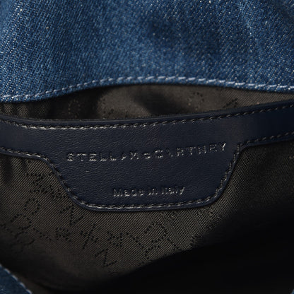 Stella McCartney Eco Denim Embroidered Mini Falabella Tote Cerulean 7 of 7