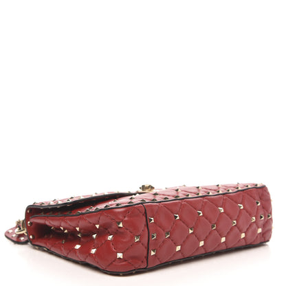 Valentino Garavani Nappa Medium Rockstud Spike Shoulder Bag Rosso Valentino 4 of 12