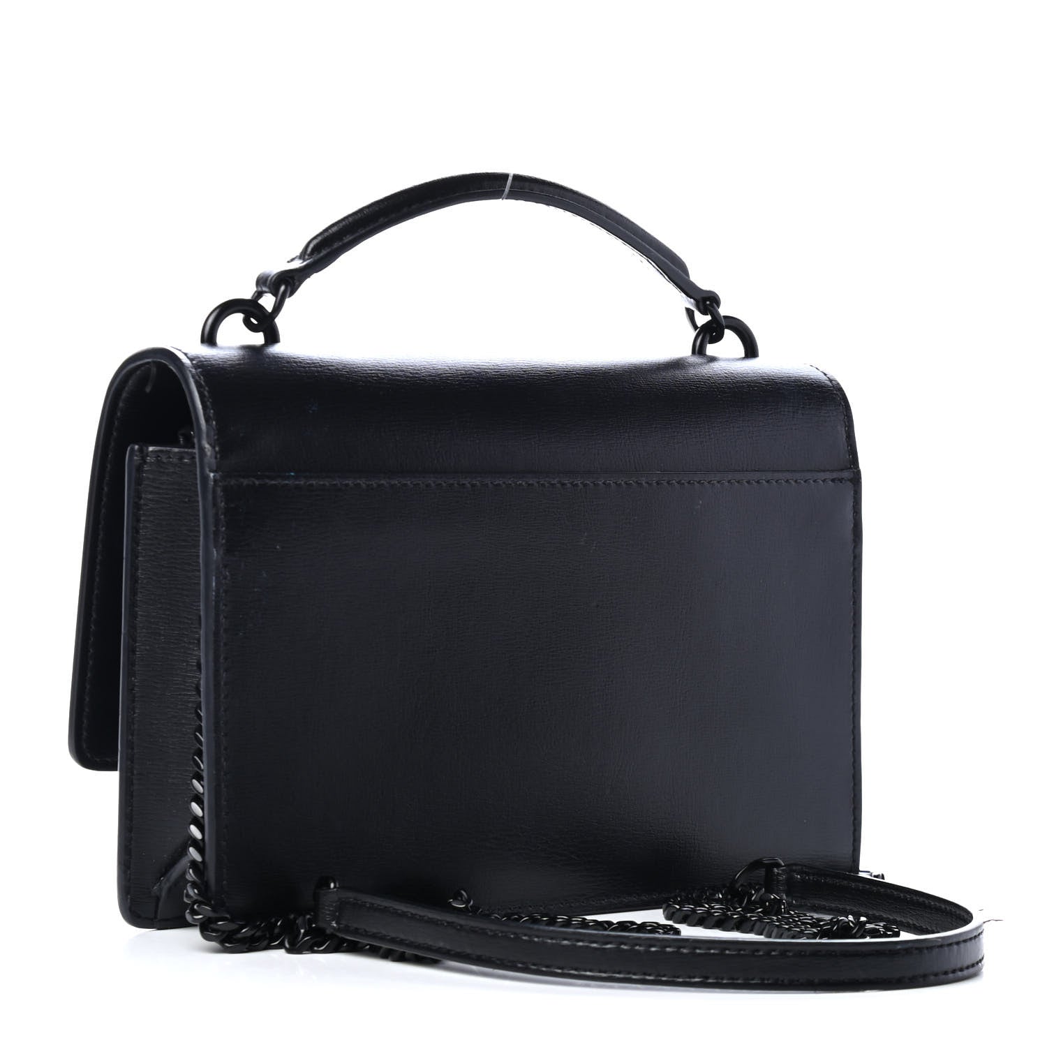 Saint Laurent Calfskin Monogram Sunset Chain Wallet Black 2 of 5