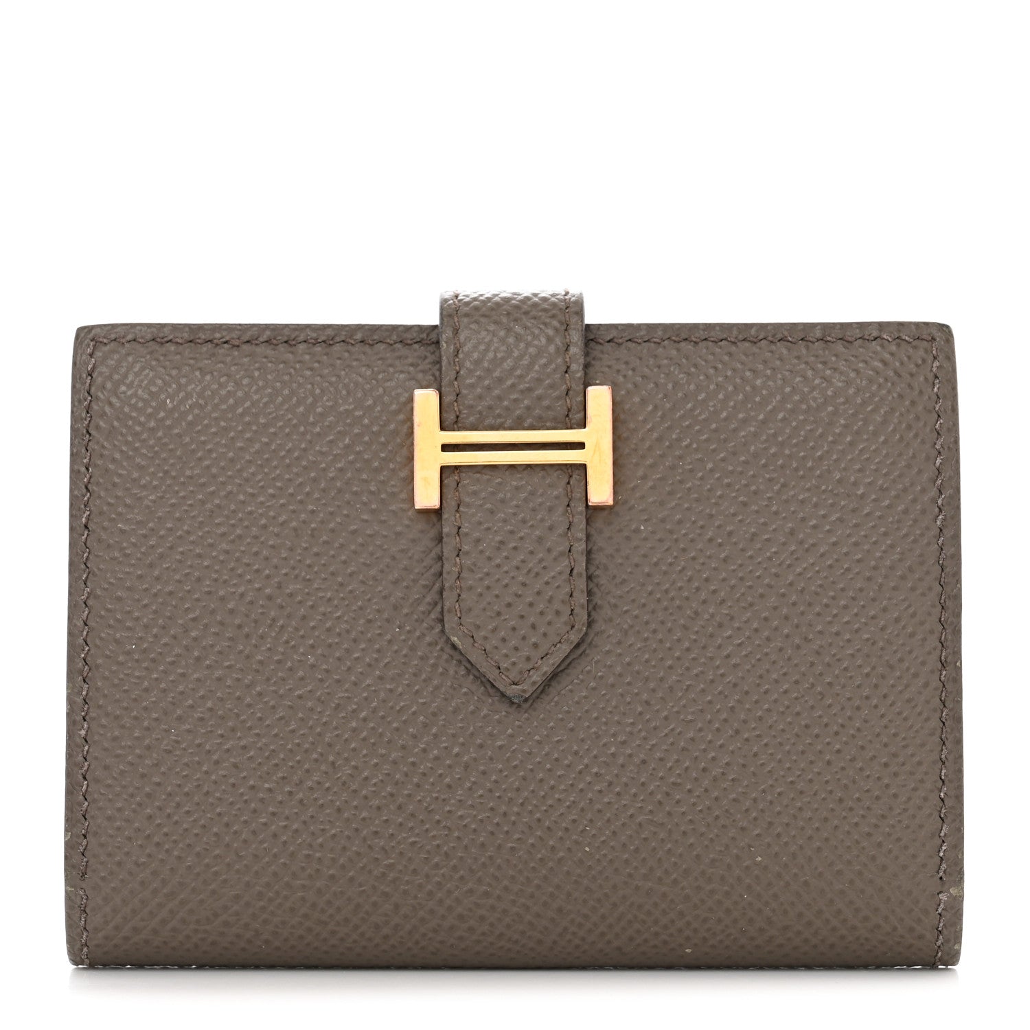 Hermes Epsom Bearn Card Holder Wallet Etain 1 of 7