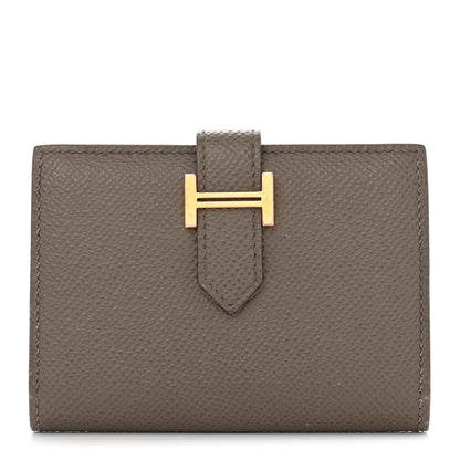 Hermes Epsom Bearn Card Holder Wallet Etain 1 of 7