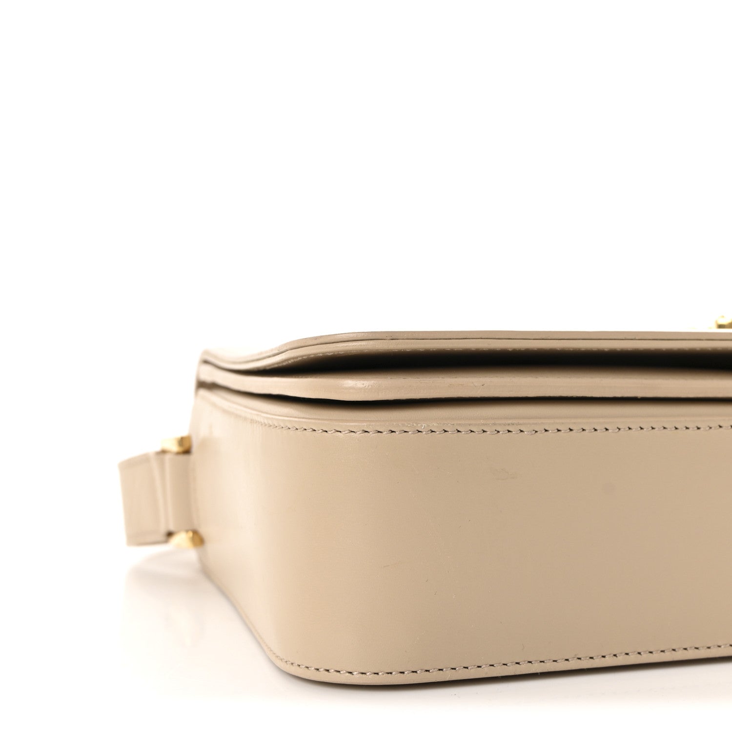 Saint Laurent Smooth Calfskin Medium Classic Monogram Universite Bag Cream 8 of 9