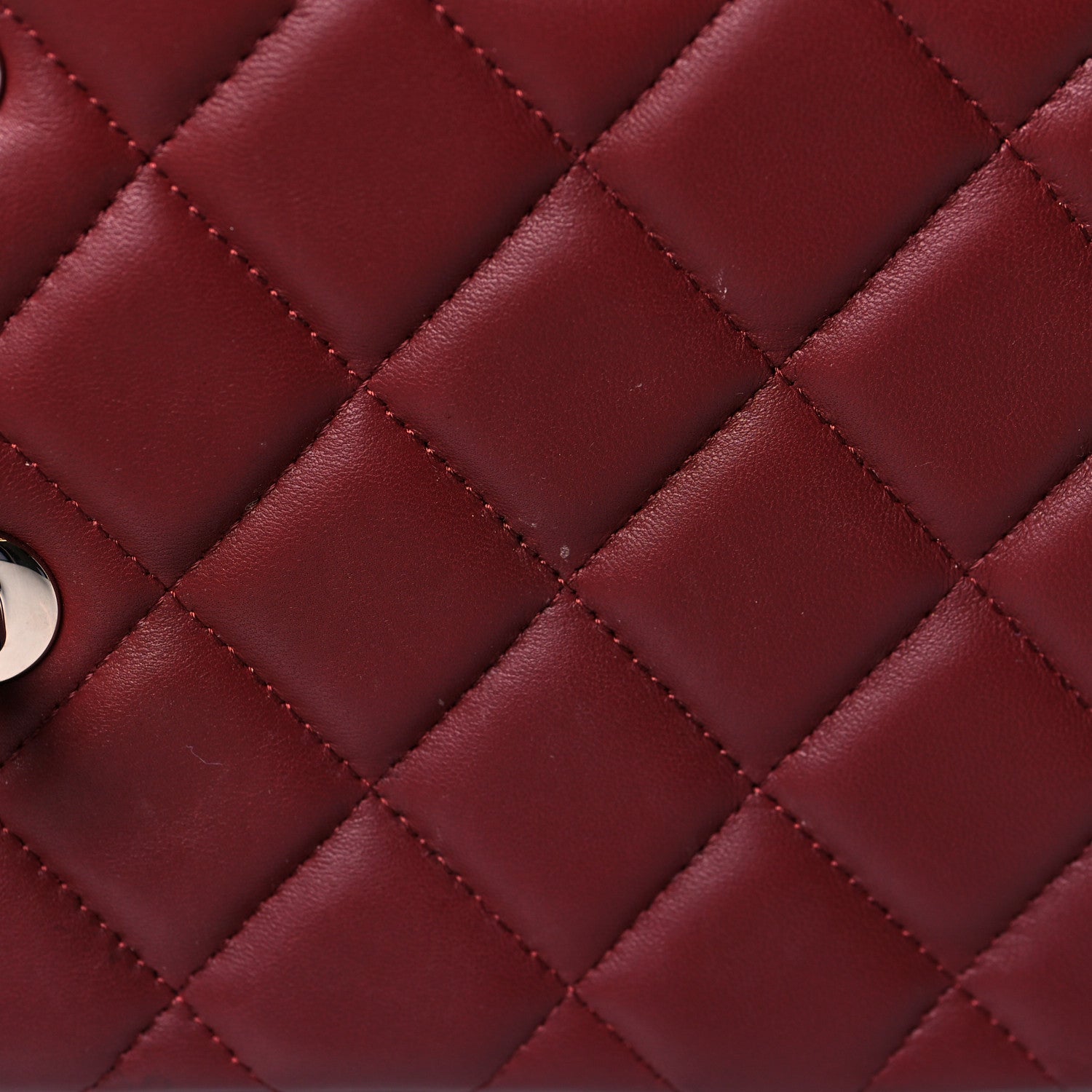 Chanel Lambskin Quilted Jumbo Double Flap Burgundy 11 of 13