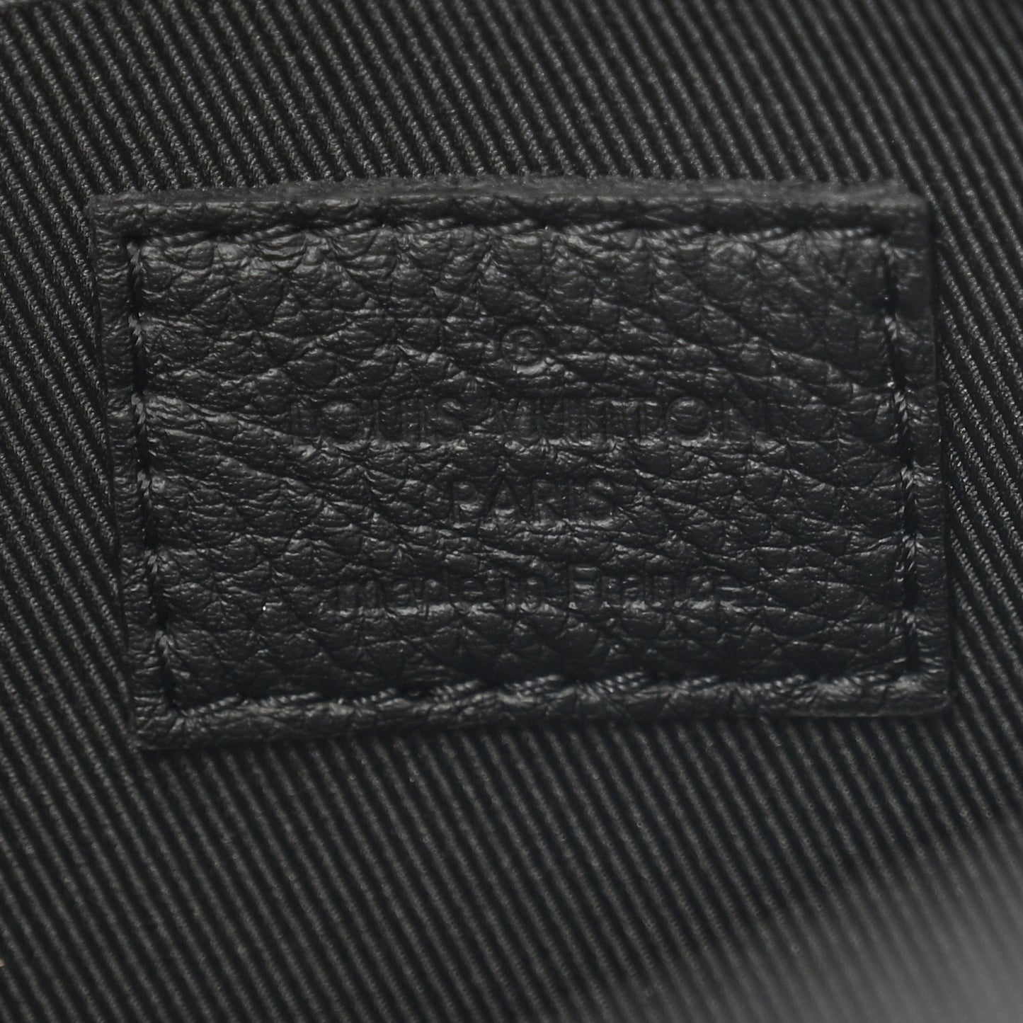 Shadow Calfskin Monogram Pochette Voyage Souple Black