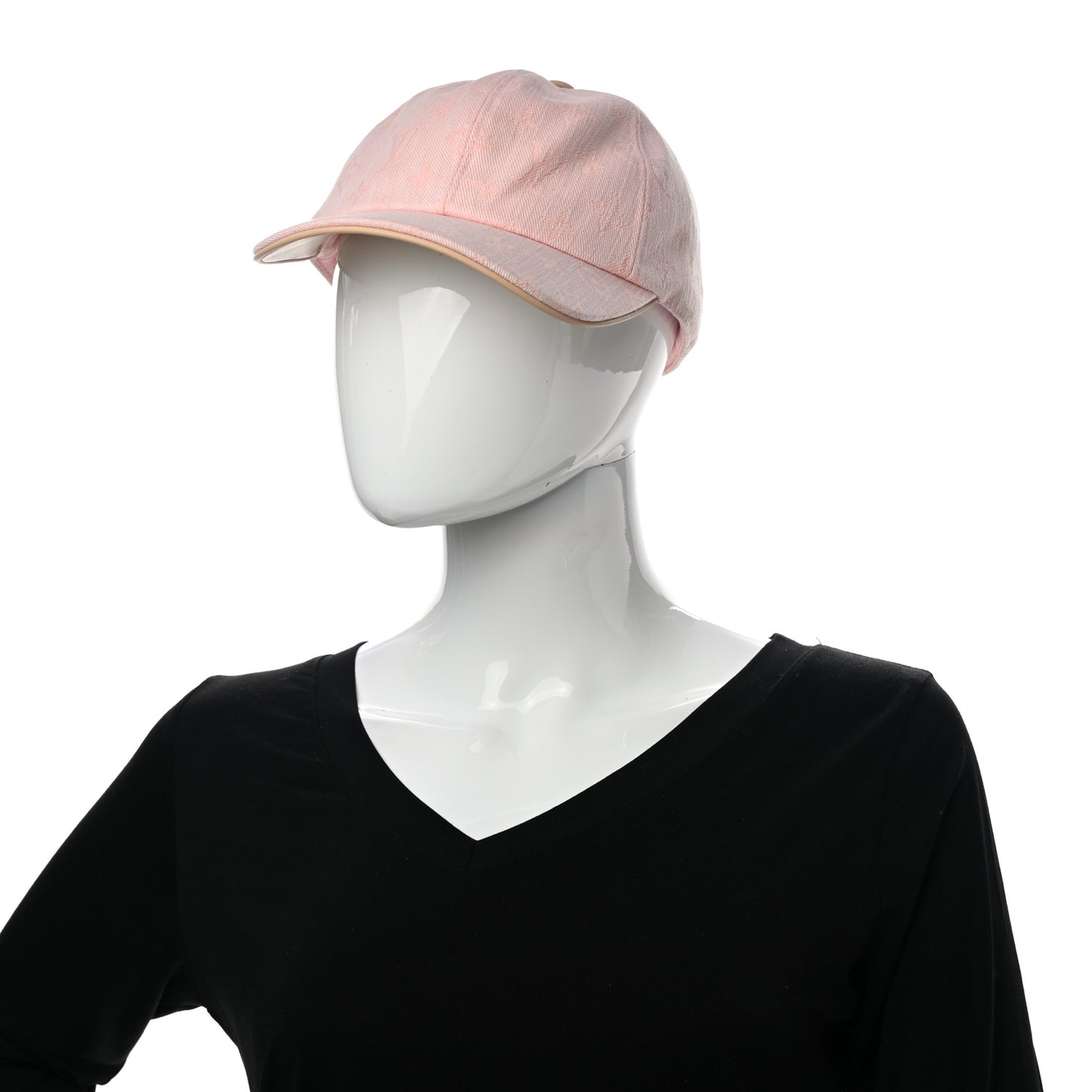 Cotton Monogram Jacquard Be My Cap M Pink