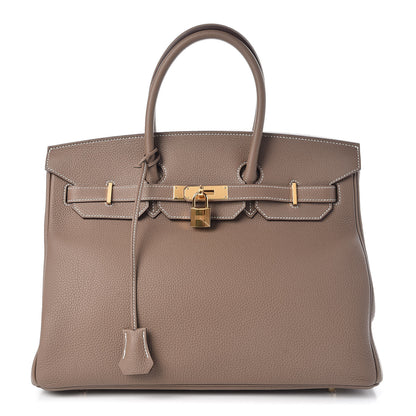 Hermes Togo Birkin 35 Etoupe 1 of 32