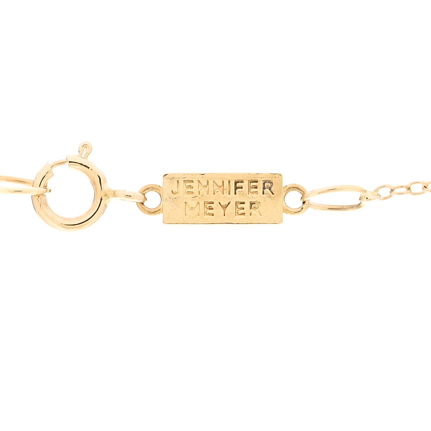 Jennifer Meyer 18K Yellow Gold Wishbone Pendant Necklace 4 of 4