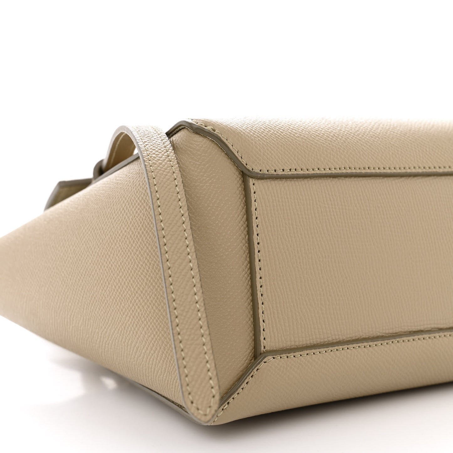 Grained Calfskin Nano Belt Bag Light Taupe