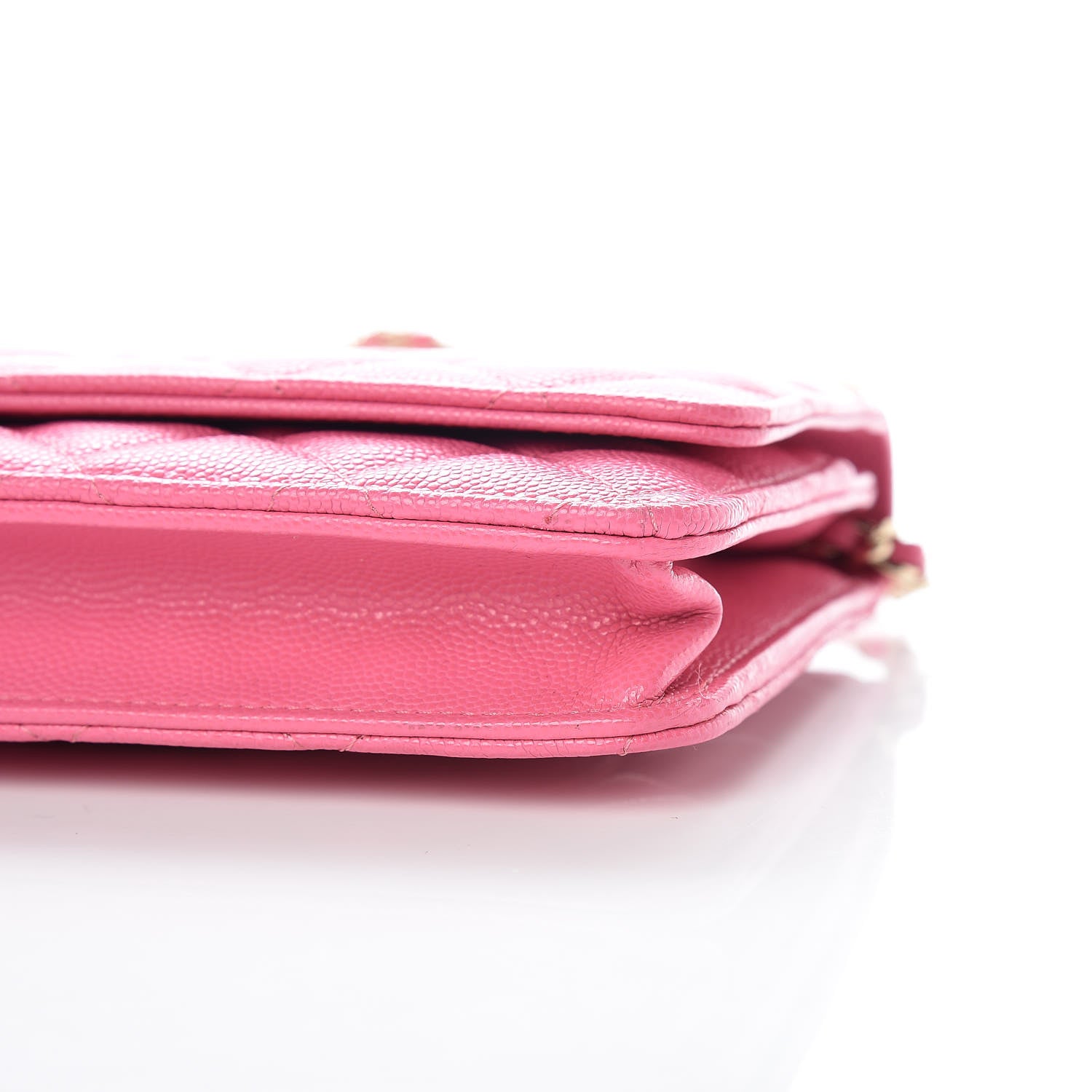 Chanel Caviar Quilted Wallet on Chain WOC Pink 9 of 9