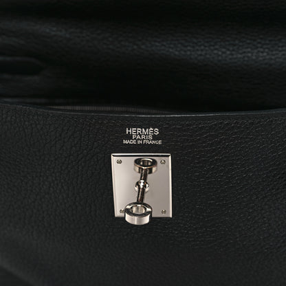 Hermes Taurillon Clemence Kelly Retourne 32 Black 6 of 9