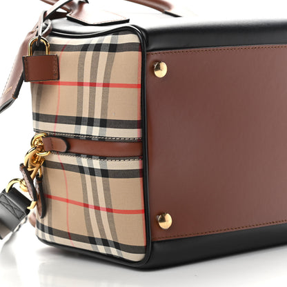 Burberry Smooth Calfskin Small Cube Bowling Bag Black 8 of 9