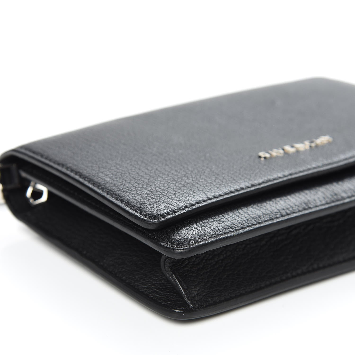 Givenchy Sugar Goatskin Pandora Chain Wallet Black 7 of 14